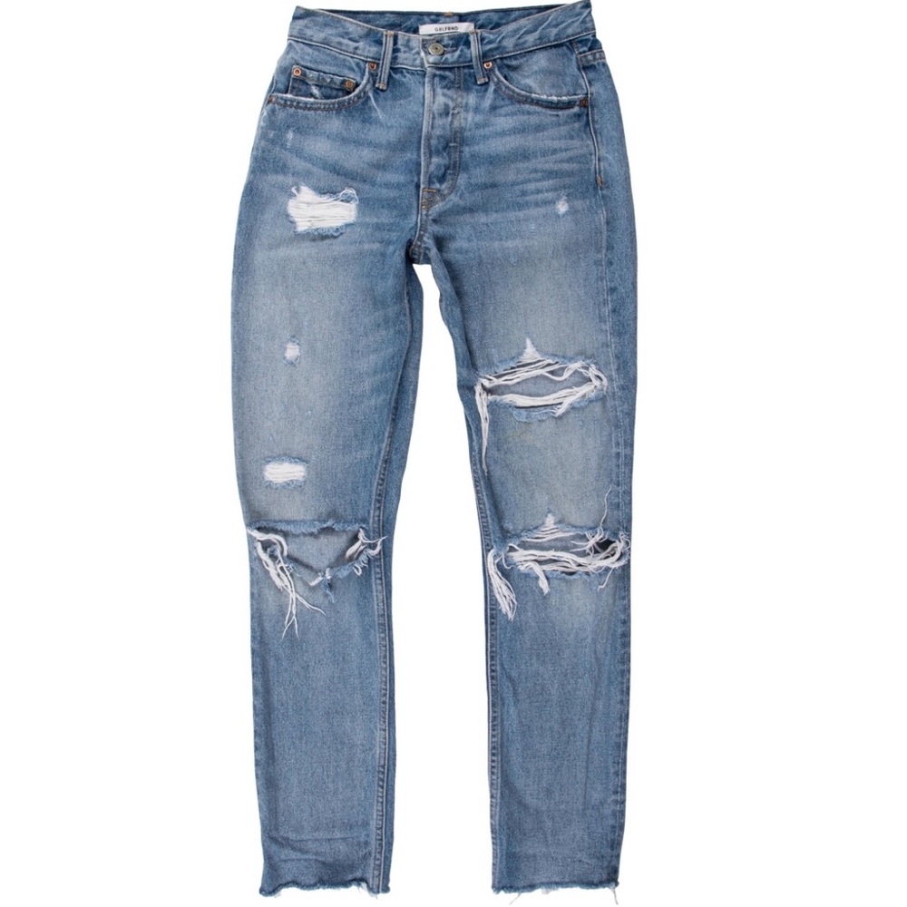GRLFRND Mid-Rise Straight Leg Jean | Size: 23